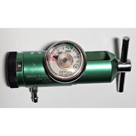 Probasics 88-8EMMR, Medical Oxygen Tank Regulator, 0-8 LPM ~~~ Works - Picture 5 of 5